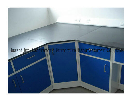 China Multi Color Chemistry Lab Furniture , Hanging Type Wall Lab Bench Furniture supplier