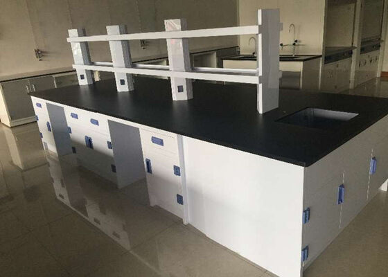 China College Steel Laboratory Modular Furniture Durable With Reagent Shelves supplier