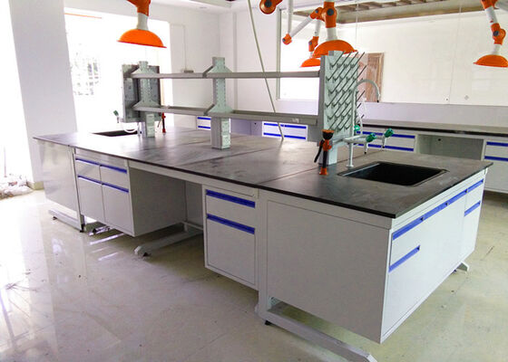 China Epoxy Resin Top Chemical Lab Furniture 1.0mm Thickness Cold Rolled Steel Materials supplier