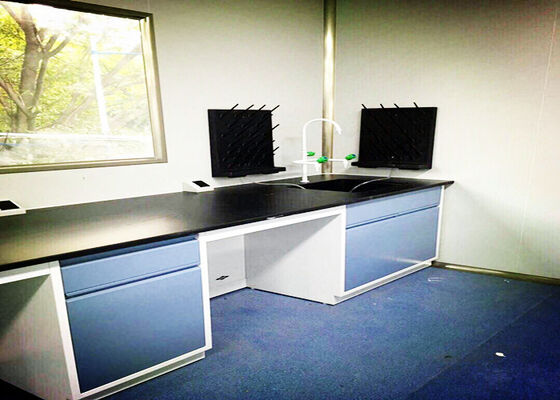 China C Frame Steel Lab Bench High Durability Solid Phenolic Worktop Integrated Design supplier