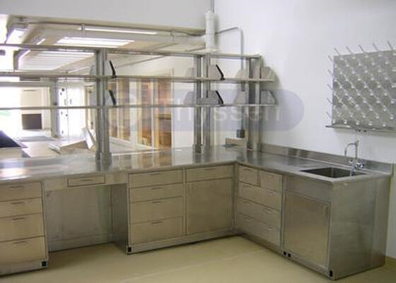 China Full Stainless Steel Lab Bench , Laboratory Benches And Cabinets Custom Made supplier