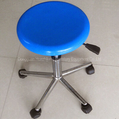 China Height Adjustable Laboratory Stool Chair , Cleanroom Lab Bench Chairs With Wheels supplier