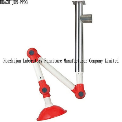 China Wall Mounted Laboratory Fittings Fume Extractor Exhaust Arms 304 SS Center Bolt supplier