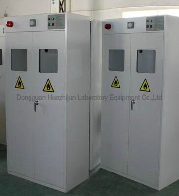 China Anti Acid 2 Gas Bottle Storage Cabinet With Automatic Monitoring Function supplier