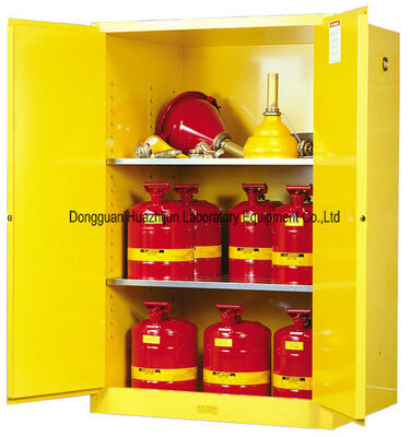 China Liquids Flammable Safety Cabinet , Fire Resistant Cabinets Two Shelves Type supplier
