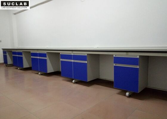 China Adjustable Foot Modular Lab Furniture 16mm MFC Board Steel - Wood Casework supplier