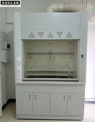 China High Safety Lab Steel Fume Hood Window Lift Freely With Hidden Fluorescent Lamp supplier