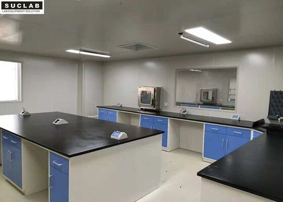 China Professional Steel Lab Furniture , Food / Chemical Lab Design Casework supplier