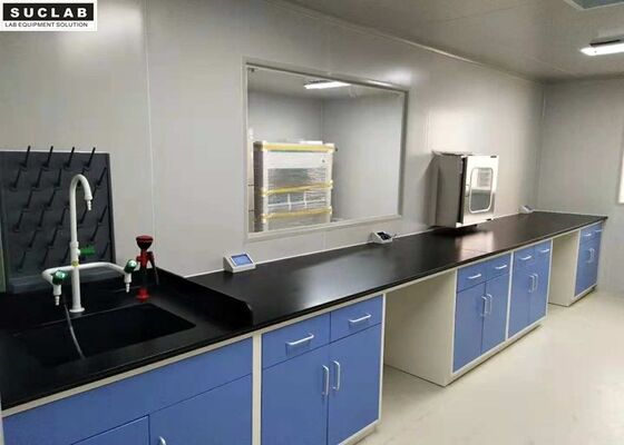 China Educational Steel Lab Furniture , Instrument School Lab Furniture With Sink supplier