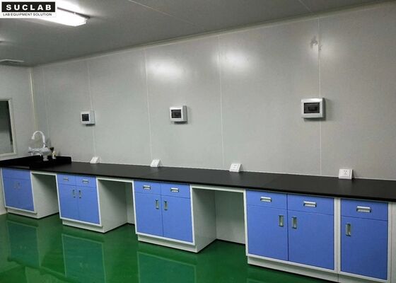 China Testing Center Steel Lab Bench DTC Hinge 2 Layers Reagent Rack ISO14001 Approved supplier