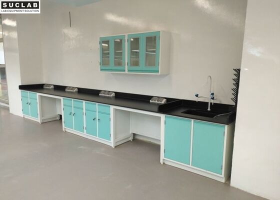 China Hospital Chemical Steel Lab Furniture Acid Alkali Resistant Benchtops supplier