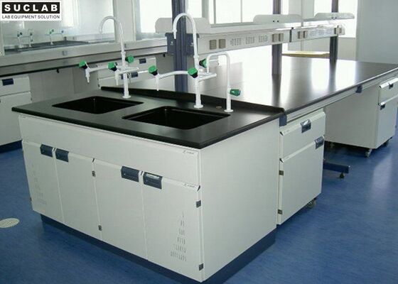 China Cold Rolled Steel Lab Bench Smooth Frame 3000*1500*850mm Modular Design supplier