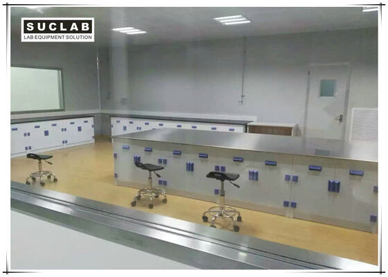 China Floor Mounted Chemical Resistant Laboratory Tables With PP Handle supplier