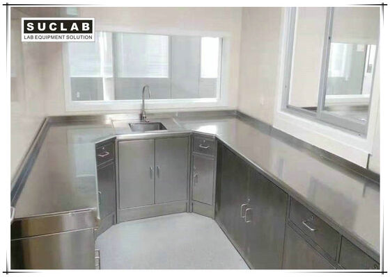 China Floor Mounted Stainless Steel Laboratory Furniture For Hospital And Food Factory supplier