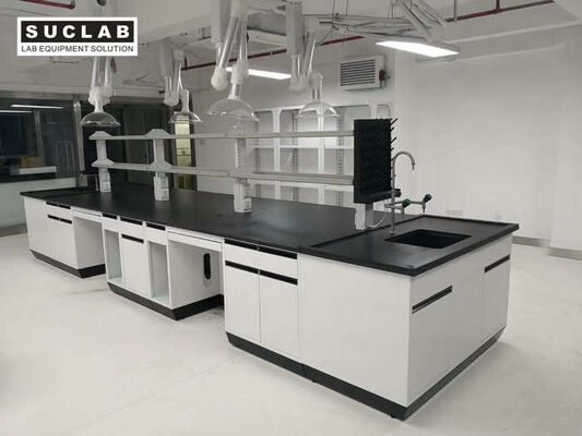 China Floor Mounted Steel Made Lab Tables Work Benches With Computer Space supplier