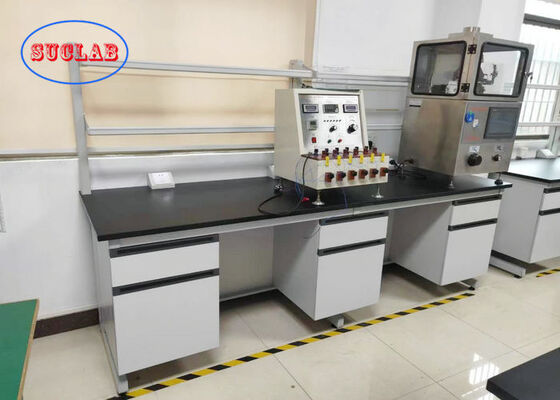 Acid Alkali Proof Modular Lab Furniture With Black Colour Handle In Chemistry Laboratory supplier