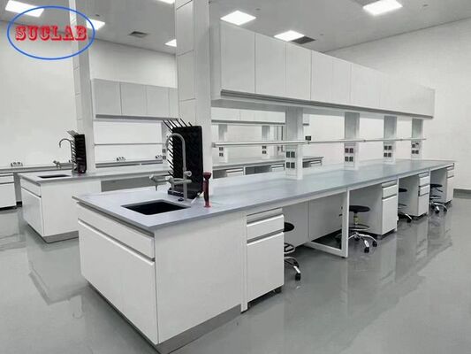 High Standard Ceramic Worktop Laboratory Casework Furniture For University Usage supplier