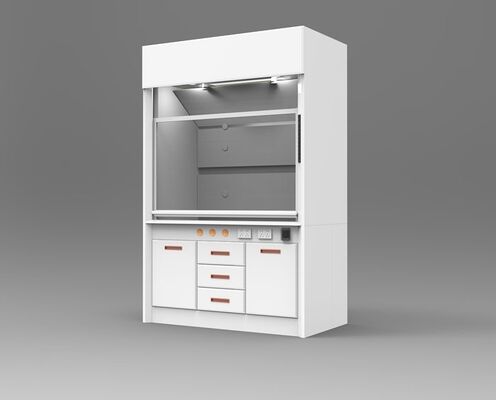 High Level Series Laboratory Fume Hood With Ceramic Countertop For Lab Ventilation Equipment supplier