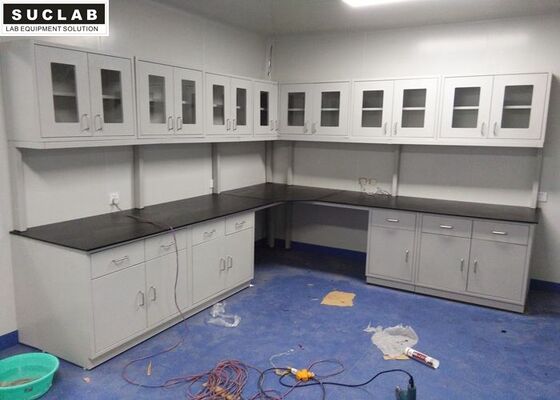 Steel Lab Bench With Phenolic Resin Countertops In Chemistry Laboratory supplier