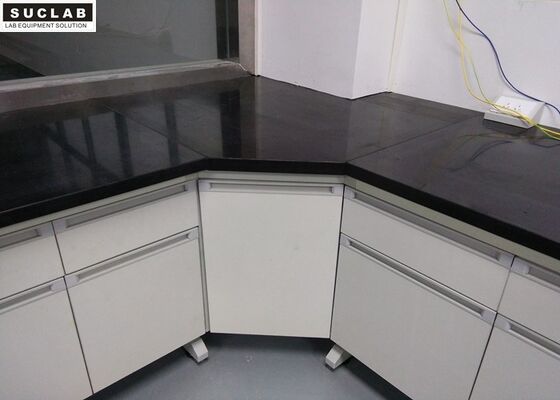 Black Marble Countertop Modular Lab Furniture In High Temperature Laboratory supplier