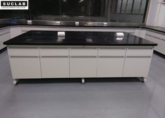 Black Marble Countertop Modular Lab Furniture In High Temperature Laboratory supplier