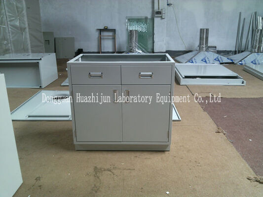800*500*600mm Chemistry Lab Tables , Metal Laboratory Cabinets Powder Coated supplier