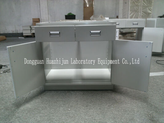 800*500*600mm Chemistry Lab Tables , Metal Laboratory Cabinets Powder Coated supplier