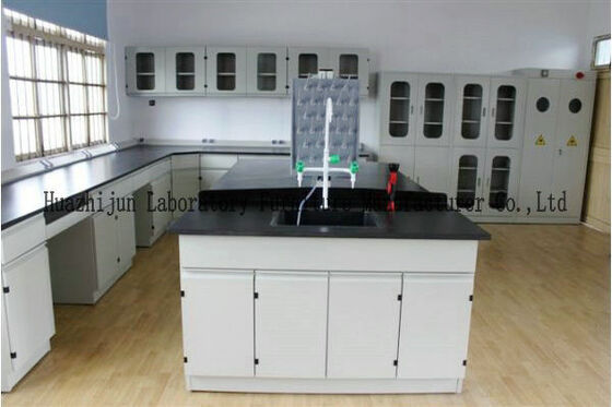 Educational Steel Laboratory Furniture , Chemical Resistant Lab Tables For Schools supplier
