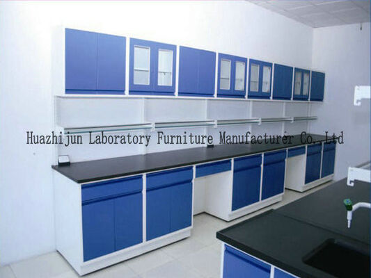 Movable LSteel Lab Bench 1.0mm Steel Material With Emergency Eyewasher supplier