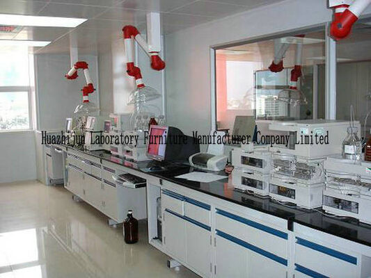 3000*750*850mm Steel Lab Furniture , Lab Bench Table Wall Workbench supplier