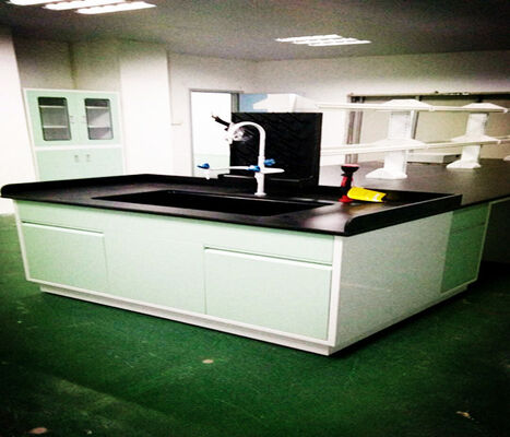 C Frame Steel Lab Bench High Durability Solid Phenolic Worktop Integrated Design supplier