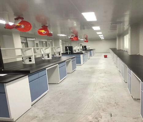 C Frame Steel Lab Bench High Durability Solid Phenolic Worktop Integrated Design supplier