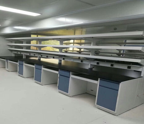 C Frame Steel Lab Bench High Durability Solid Phenolic Worktop Integrated Design supplier