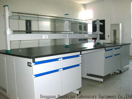 Acid Resistant Modular Lab Furniture Aluminum Alloy Handle 12.7mm Solid Bench Top supplier