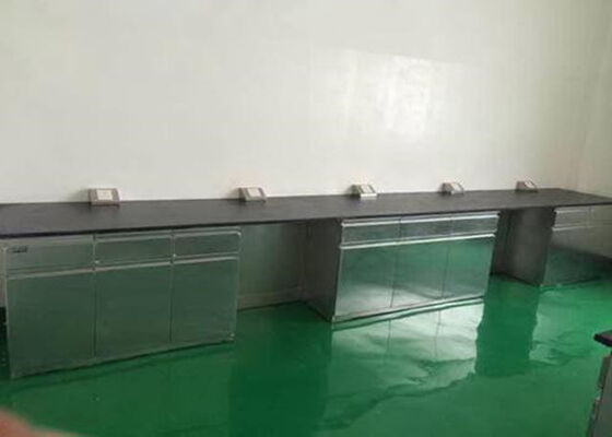 Full Stainless Steel Lab Bench , Laboratory Benches And Cabinets Custom Made supplier