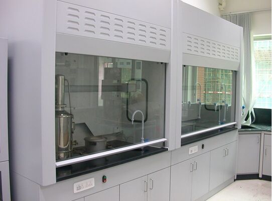 Alkali Proof PP Fume Hood Fluorescent Inner Lamp And Lifting Freely PVC Window supplier