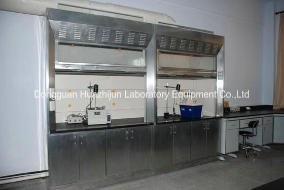 PVC Track SS Lab Ventilation Hood , Science Lab Fume Hood Phenolic Resin Worktops supplier