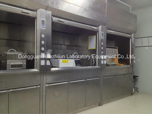 Laboratory Benchtop Stainless Steel Fume Hood 200 / 315mm Collars SGS Certificated supplier