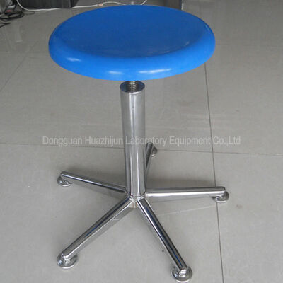 Pneumatic Adjustable Science Lab Chairs Round Swivel Type Without Back / Arms supplier