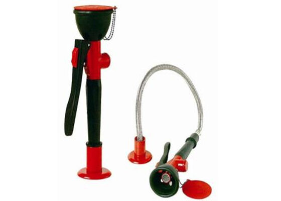 Copper Lab Safety Laboratory Fittings Eyewash Auto Closed Valve With Single / Double Mouth supplier