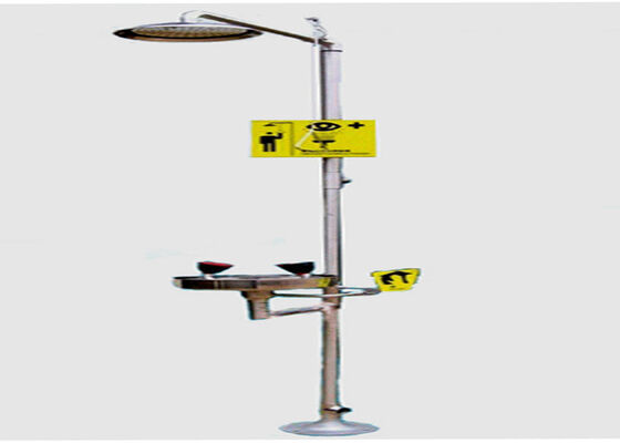 Corrosion Resistant Laboratory Fittings Eyewash Safety Shower For School / Hospital supplier