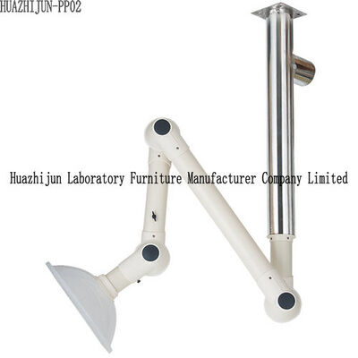Wall Mounted Laboratory Fittings Fume Extractor Exhaust Arms 304 SS Center Bolt supplier