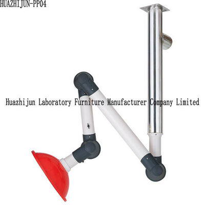 Wall Mounted Laboratory Fittings Fume Extractor Exhaust Arms 304 SS Center Bolt supplier