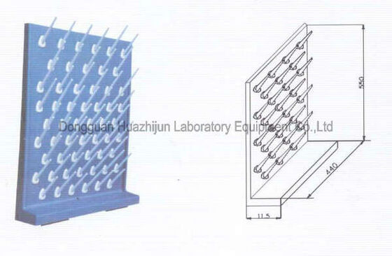 Science Lab Equipment Laboratory Pegboard Drying Rack Single Face PP Drip Shelf supplier