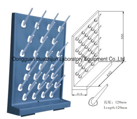 Science Lab Equipment Laboratory Pegboard Drying Rack Single Face PP Drip Shelf supplier