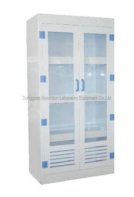PP Laboratory Storage Cabinets , Anti - Corrosion Laboratory Cabinets With Glass Doors supplier