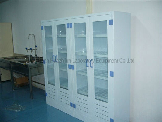 PP Laboratory Storage Cabinets , Anti - Corrosion Laboratory Cabinets With Glass Doors supplier