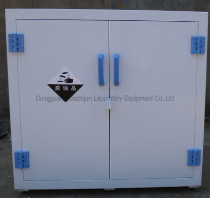 Dual Doors Laboratory Storage Cabinets , White / Gray Acid Corrosive Cabinets supplier