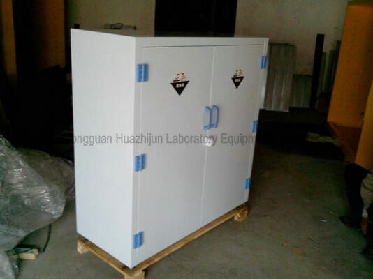PP Material Lab Storage Cabinets Dual Doors Acid Base Customized Design supplier