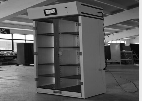 PLC Control Acid Storage Cabinet , Safety Storage Cabinets Metal Adjustable Shelves supplier